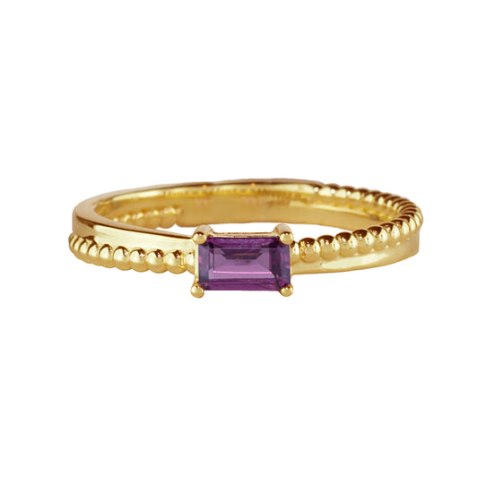 14k Rhodolite Garnet Ring