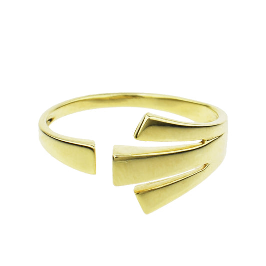 14k Claw Cuff Ring