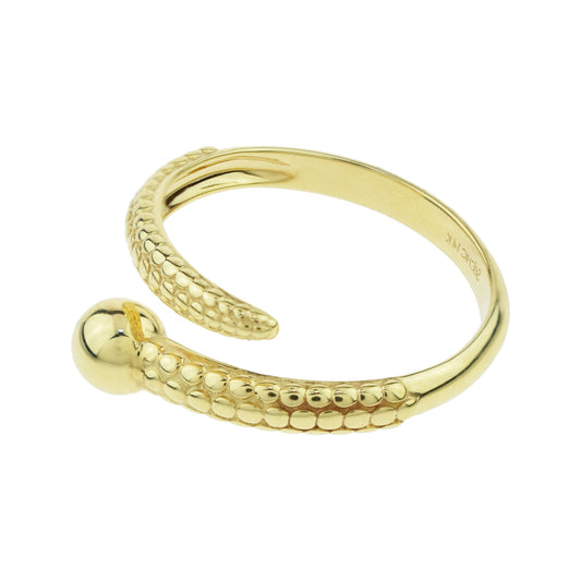 Séchic 14k Globe Spiral Open Ring