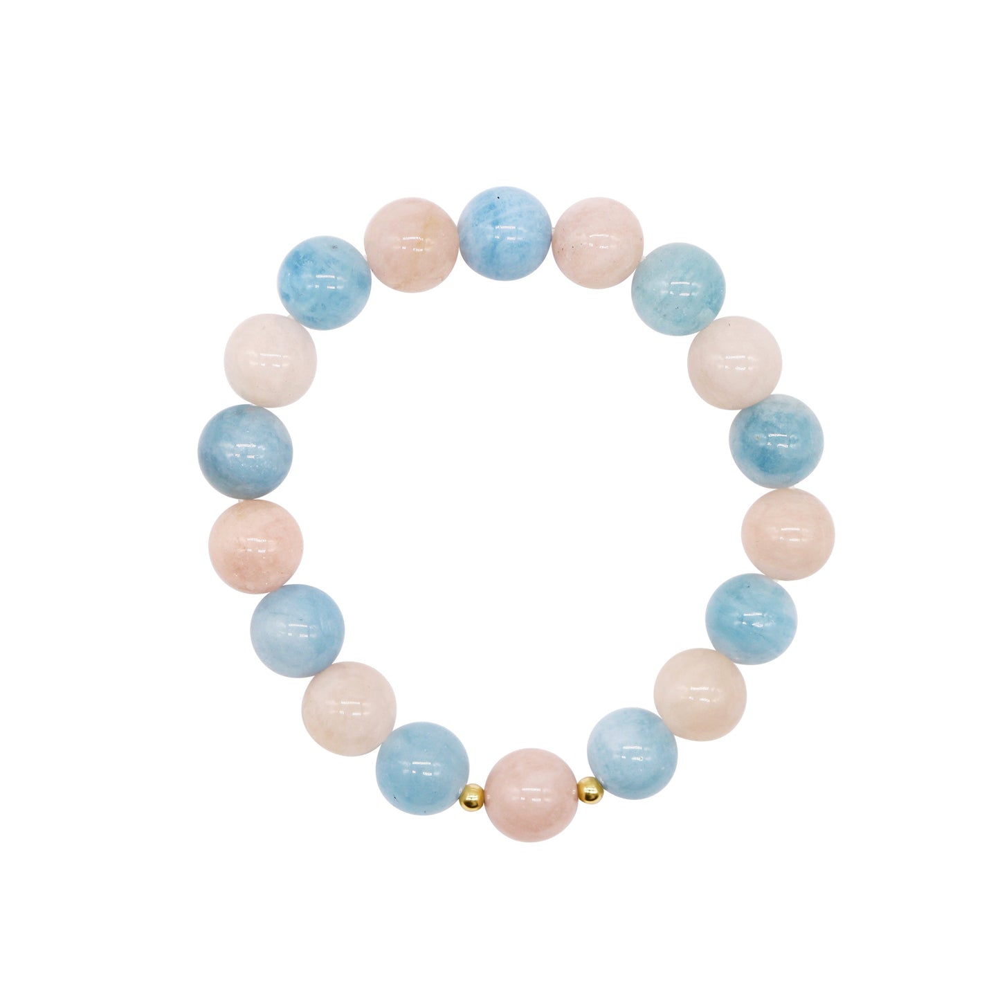 14k Aquamarine Stretch Bracelet freeshipping - Jewelmak Shop