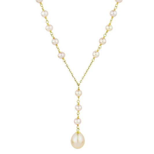 14k Natural Pink Pear 18" freeshipping - Jewelmak Shop