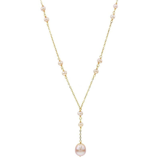 14k Natural Pink Pearl 17" freeshipping - Jewelmak Shop