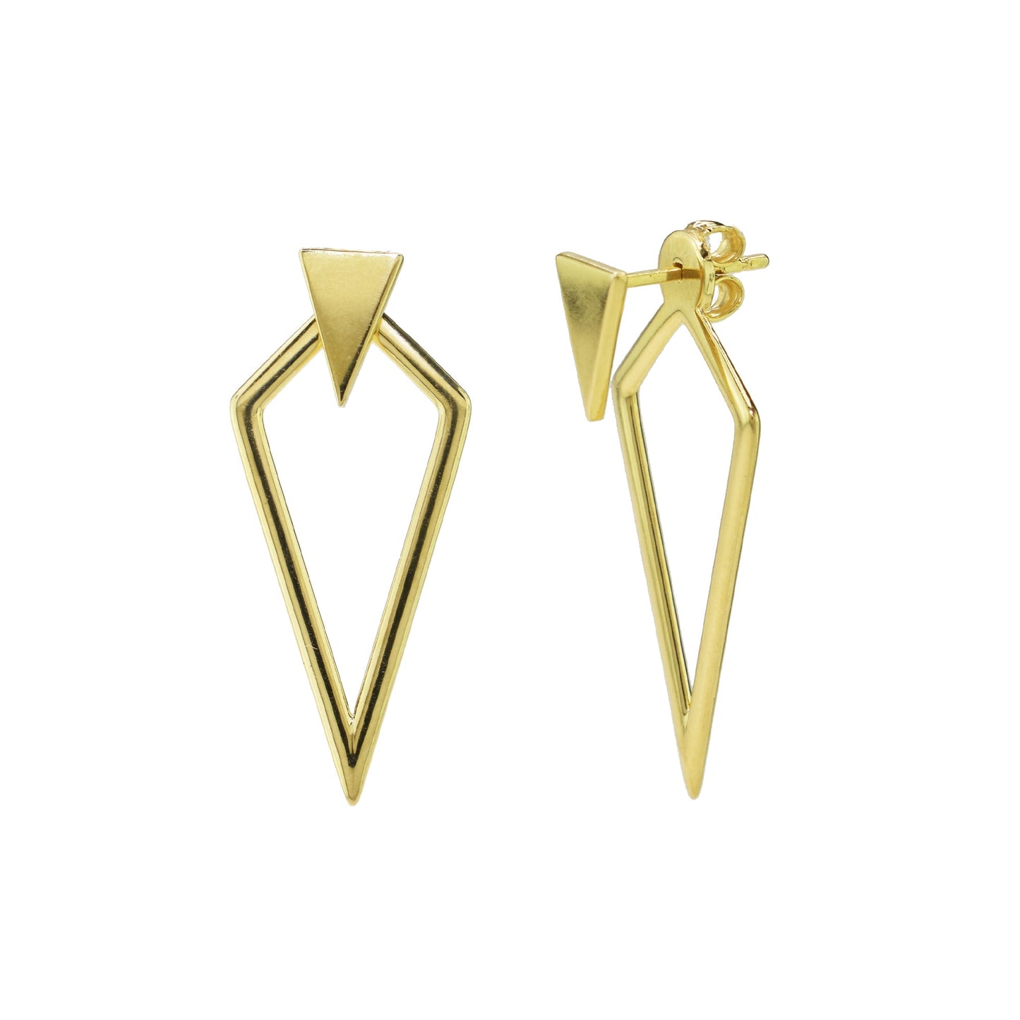 SéChic 14k Hollow Kite Ear Jackets Jewelmak Shop