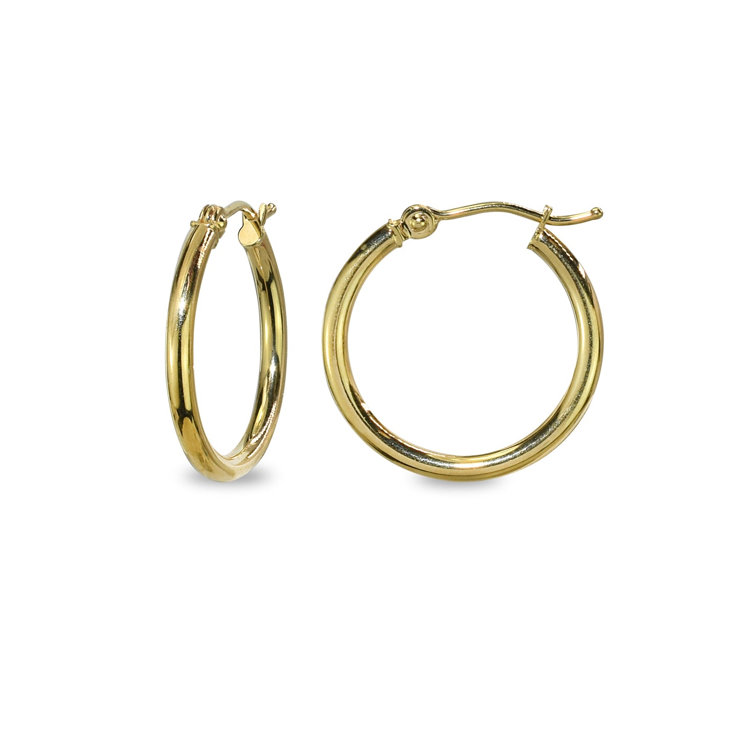 Séchic 14k Classic Hoop Earrings 15mm/20mm