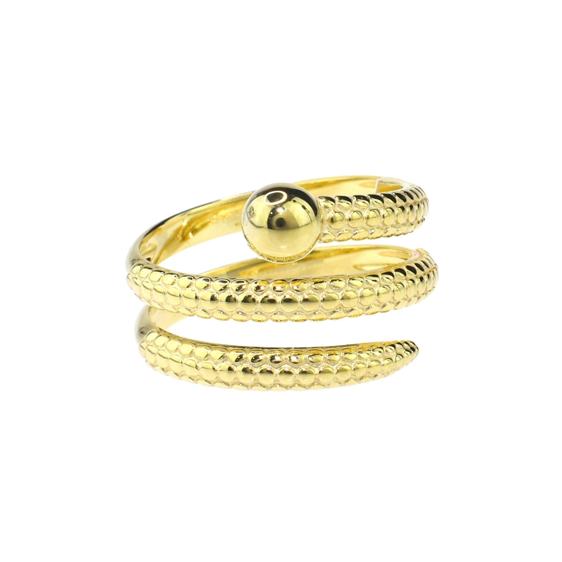 SéChic 14k Globe Swirled Ring Jewelmak Shop