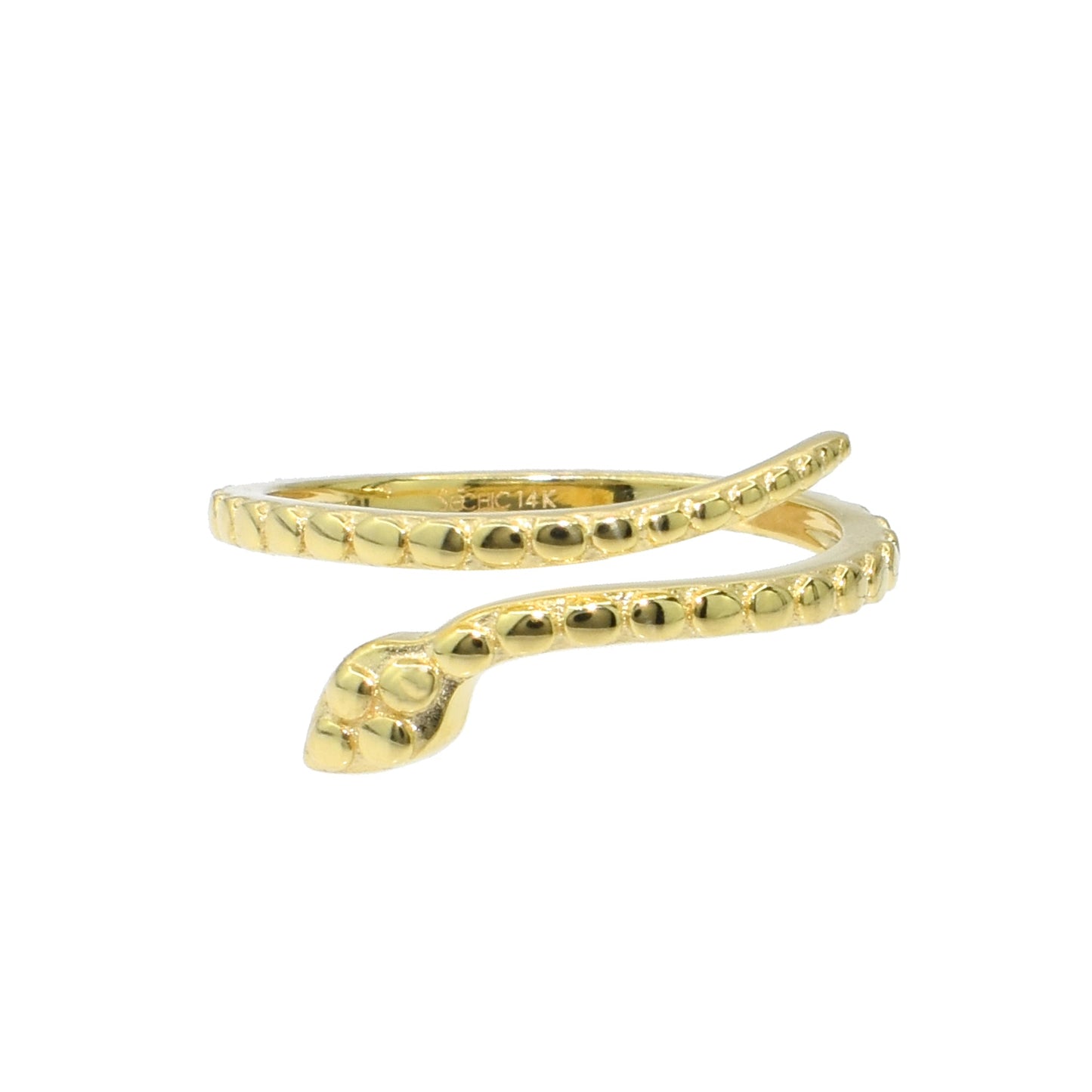 SéChic 14k Snake Spiral Open Ring Jewelmak Shop